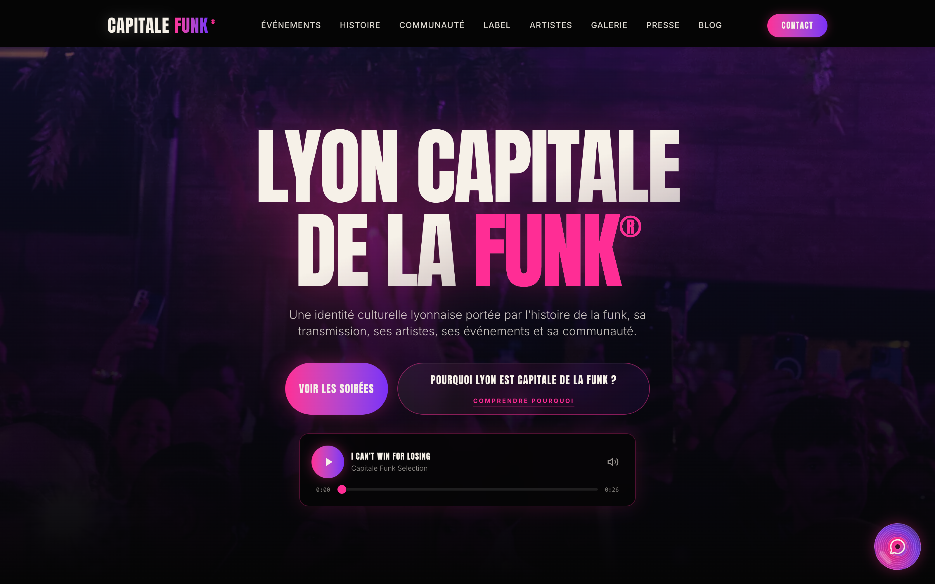 Capture réelle de Lyon Capitale de la Funk®